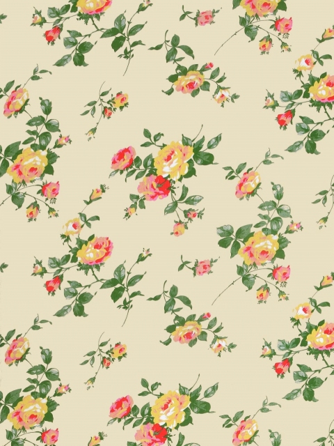 Salona Bichona Beige & Green Floral 120 TC King Bedsheet with 2 Pillow Covers - Image 3