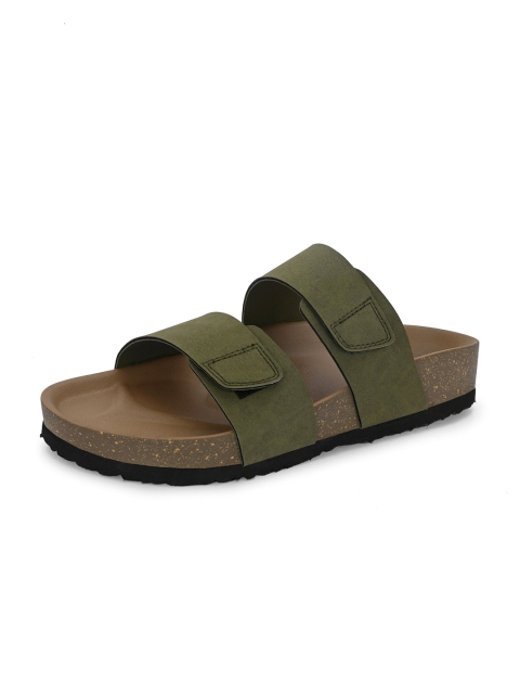 The Roadster Lifestyle Co. Men Olive Green Comfort Sandals - Image 3