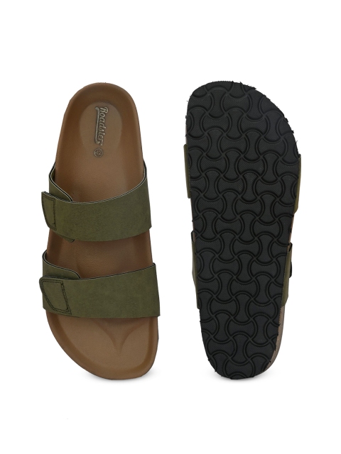 The Roadster Lifestyle Co. Men Olive Green Comfort Sandals - Image 6