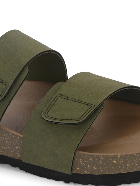 The Roadster Lifestyle Co. Men Olive Green Comfort Sandals - Image 7