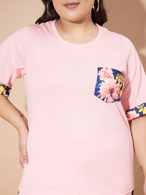 AUSTIVO Plus Size Round Neck Short Sleeves T-Shirt With Joggers - Image 2