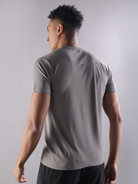 Force NXT Men Microfiber Anti Viral Anti Odour Cool Round Neck Pack Of 2 Sports Printed T-Shirt - Image 3