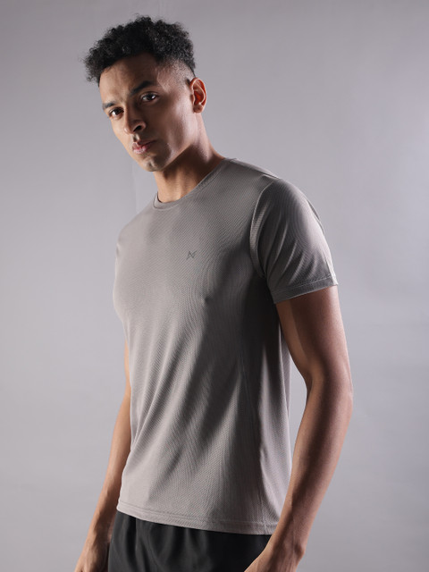 Force NXT Men Microfiber Anti Viral Anti Odour Cool Round Neck Pack Of 2 Sports Printed T-Shirt - Image 2