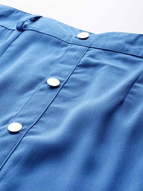 Mast & Harbour Straight Midi Skirt With Button Slit - Image 5