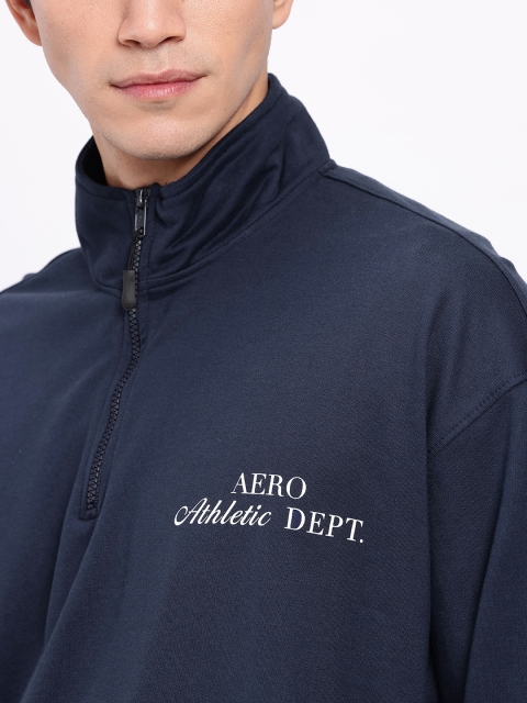 Aeropostale Printed Mock Collar Oversized Sweatshirt - Image 2