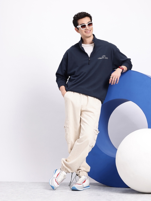 Aeropostale Printed Mock Collar Oversized Sweatshirt - Image 6