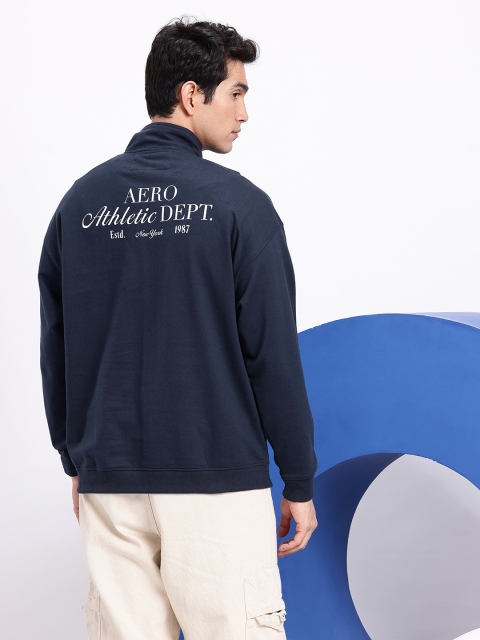 Aeropostale Printed Mock Collar Oversized Sweatshirt - Image 5