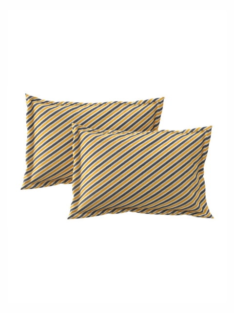 Salona Bichona Brown Floral Pure Cotton Fitted 180 TC King Bedsheet with 2 Pillow Covers - Image 4
