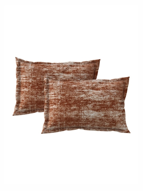 Salona Bichona Red Printed Fitted 180TC Pure Cotton Double King Bedsheet & 2 Pillow Covers - Image 6