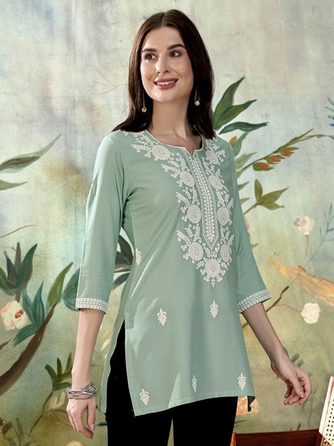 Anouk Ethnic Motifs Embroidered Kurti - Image 3