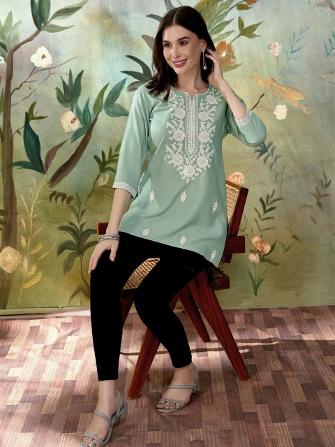 Anouk Ethnic Motifs Embroidered Kurti - Image 5