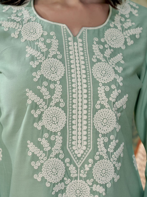 Anouk Ethnic Motifs Embroidered Kurti - Image 2