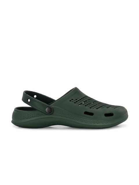 HRX by Hrithik Roshan Men Green Self Design Rubber Clogs - Image 4