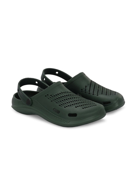 HRX by Hrithik Roshan Men Green Self Design Rubber Clogs - Image 7