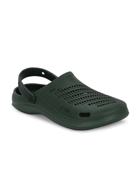 HRX by Hrithik Roshan Men Green Self Design Rubber Clogs - Image 2