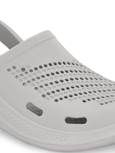 HRX by Hrithik Roshan Men Grey Self Design Rubber Clogs - Image 6