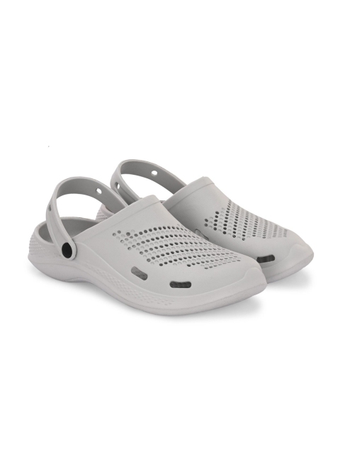 HRX by Hrithik Roshan Men Grey Self Design Rubber Clogs - Image 7