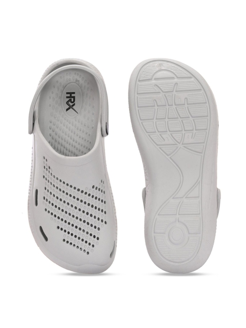 HRX by Hrithik Roshan Men Grey Self Design Rubber Clogs - Image 5