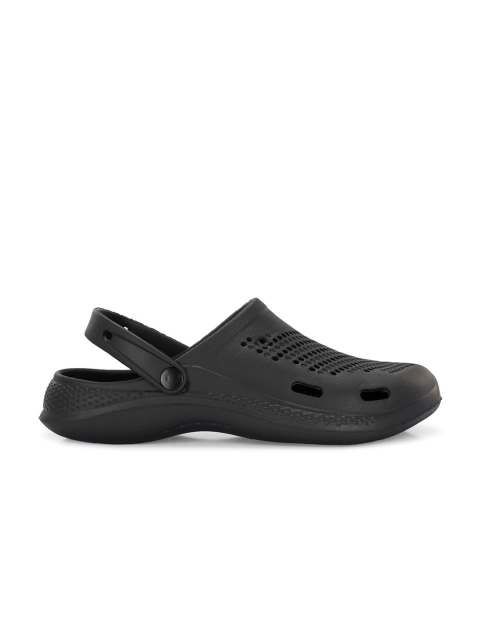 HRX by Hrithik Roshan Men Black Self Design Rubber Clogs - Image 4