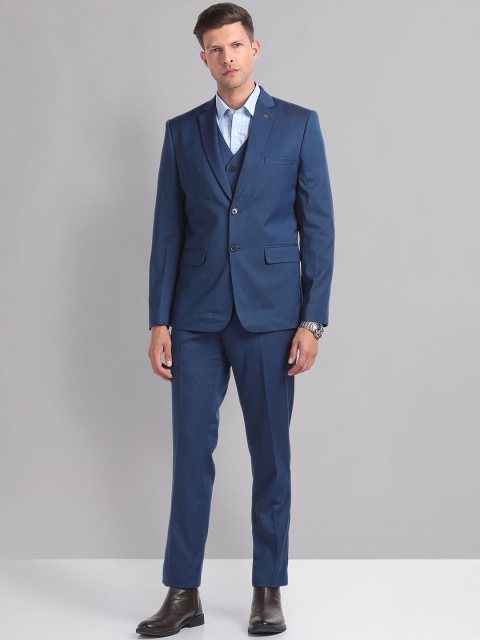 AD By Arvind Men Reversible Waistcoat Three Piece Formal Suit - Image 5