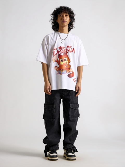 THE CLOTHING FACTORY Men Garfield Printed T-shirt - Image 5