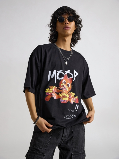 THE CLOTHING FACTORY Men Printed Applique T-shirt - Image 5