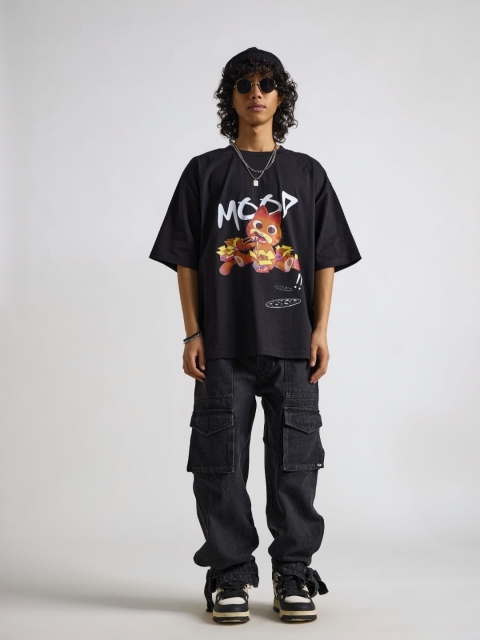 THE CLOTHING FACTORY Men Printed Applique T-shirt - Image 4