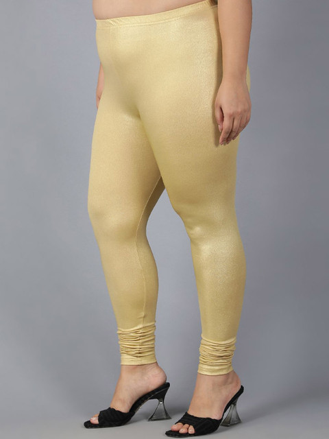 Plus Size Women Plus Size Churidar-Length Leggings - Image 2
