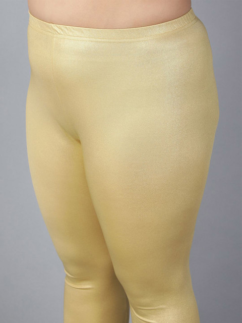 Plus Size Women Plus Size Churidar-Length Leggings - Image 5