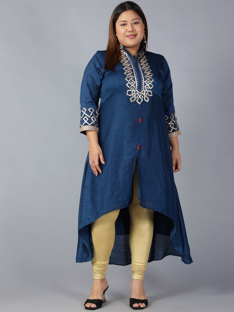 Plus Size Women Plus Size Churidar-Length Leggings - Image 4