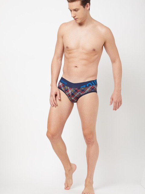 Zoiro Printed Mid Rise Anti Bacterial Basic Briefs ZO-BRI-81-TE-S-1PC - Image 4