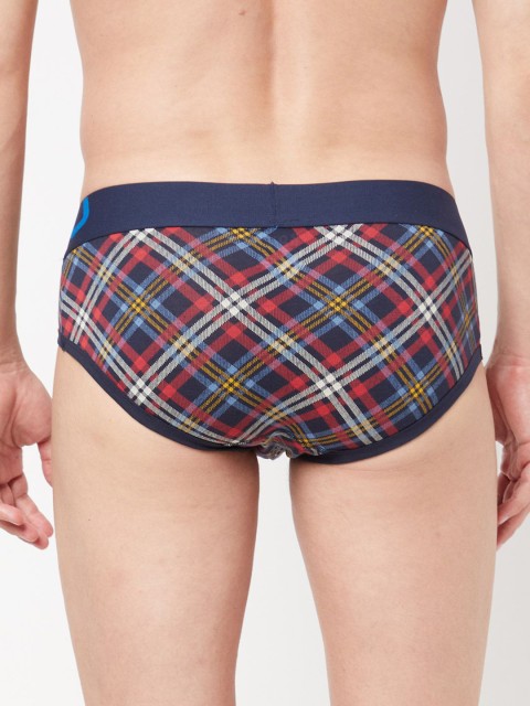 Zoiro Printed Mid Rise Anti Bacterial Basic Briefs ZO-BRI-81-TE-S-1PC - Image 3