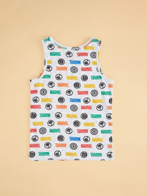 Pantaloons Junior Boys Pack Of 2 Printed Cotton Innerwear Vests - Image 4