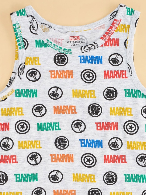 Pantaloons Junior Boys Pack Of 2 Printed Cotton Innerwear Vests - Image 5