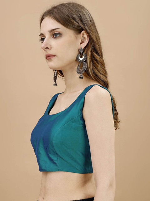 Tikhi Imli Square Neck Sleeveless Saree Blouse - Image 2