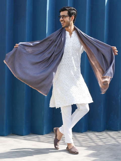 CrossKulture Men Modal Reversible Stole - Image 3