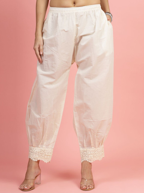 Clora Creation Women Embroidered Loose Fit Cotton Salwar