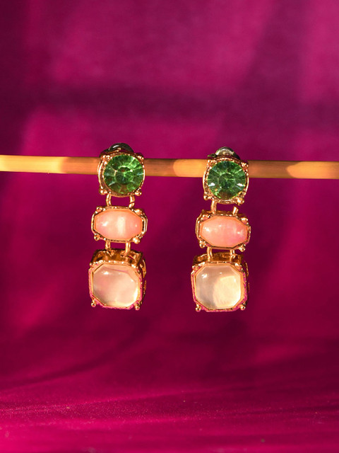 Accessorize Circular Crystals Drop Earrings