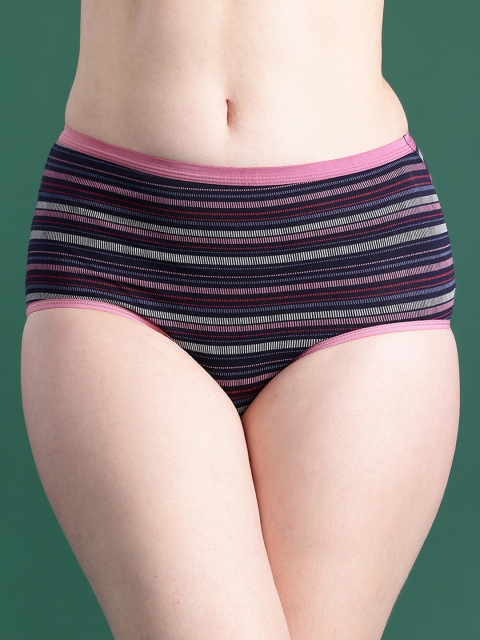 DressBerry Pack Of 3 Assorted Printed High-Rise Hipster Briefs - Image 2