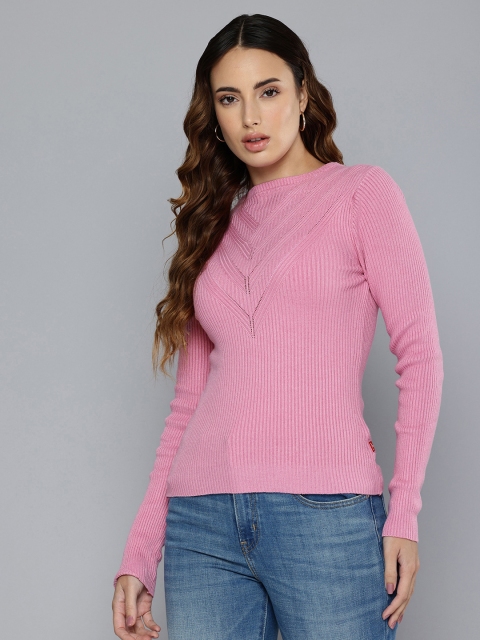 Levis Self Design Ribbed Pullover Sweaters - Image 3