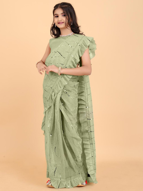 BAESD Embellished Zari Supernet Saree