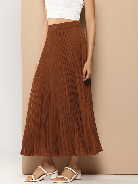 Chemistry Accordion Pleated A-line Maxi Skirt - Image 2