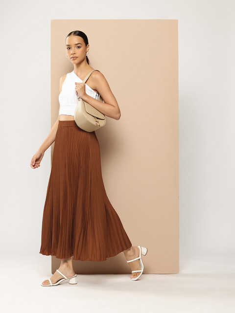 Chemistry Accordion Pleated A-line Maxi Skirt - Image 4