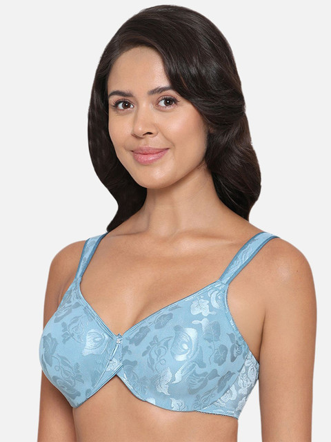 Wacoal Plus Size Lace Floral Full Coverage Underwired Non-Padded Push-Up Embellished Bra - Image 2