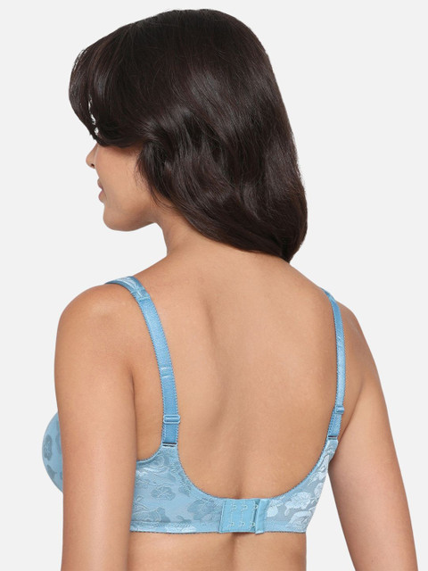 Wacoal Plus Size Lace Floral Full Coverage Underwired Non-Padded Push-Up Embellished Bra - Image 3