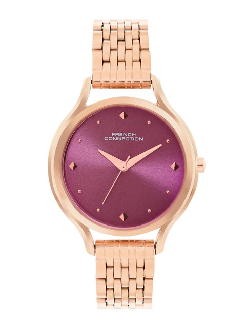 French Connection Women Embellished Straps Analogue Watch FCN096RGM