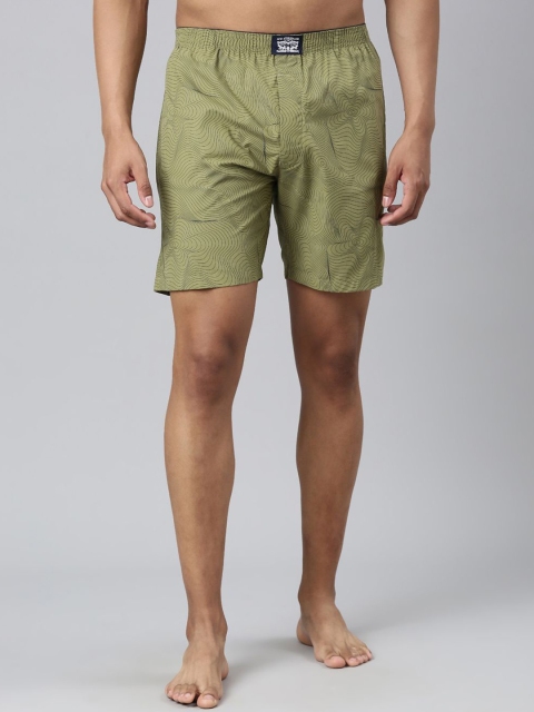 Levis Men Printed Cotton Woven Soft Boxer Shorts with Side Pocket