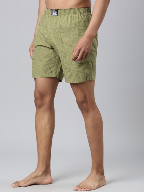 Levis Men Printed Cotton Woven Soft Boxer Shorts with Side Pocket - Image 3