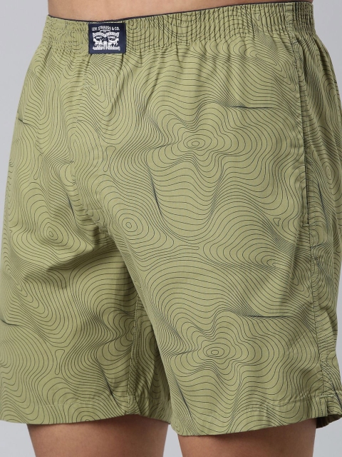 Levis Men Printed Cotton Woven Soft Boxer Shorts with Side Pocket - Image 7