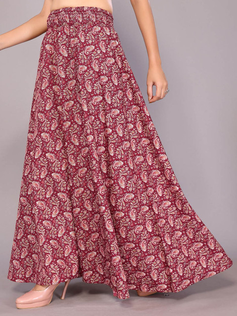 vj fashion Ethnic Motifs Printed Flared Palazzos - Image 2